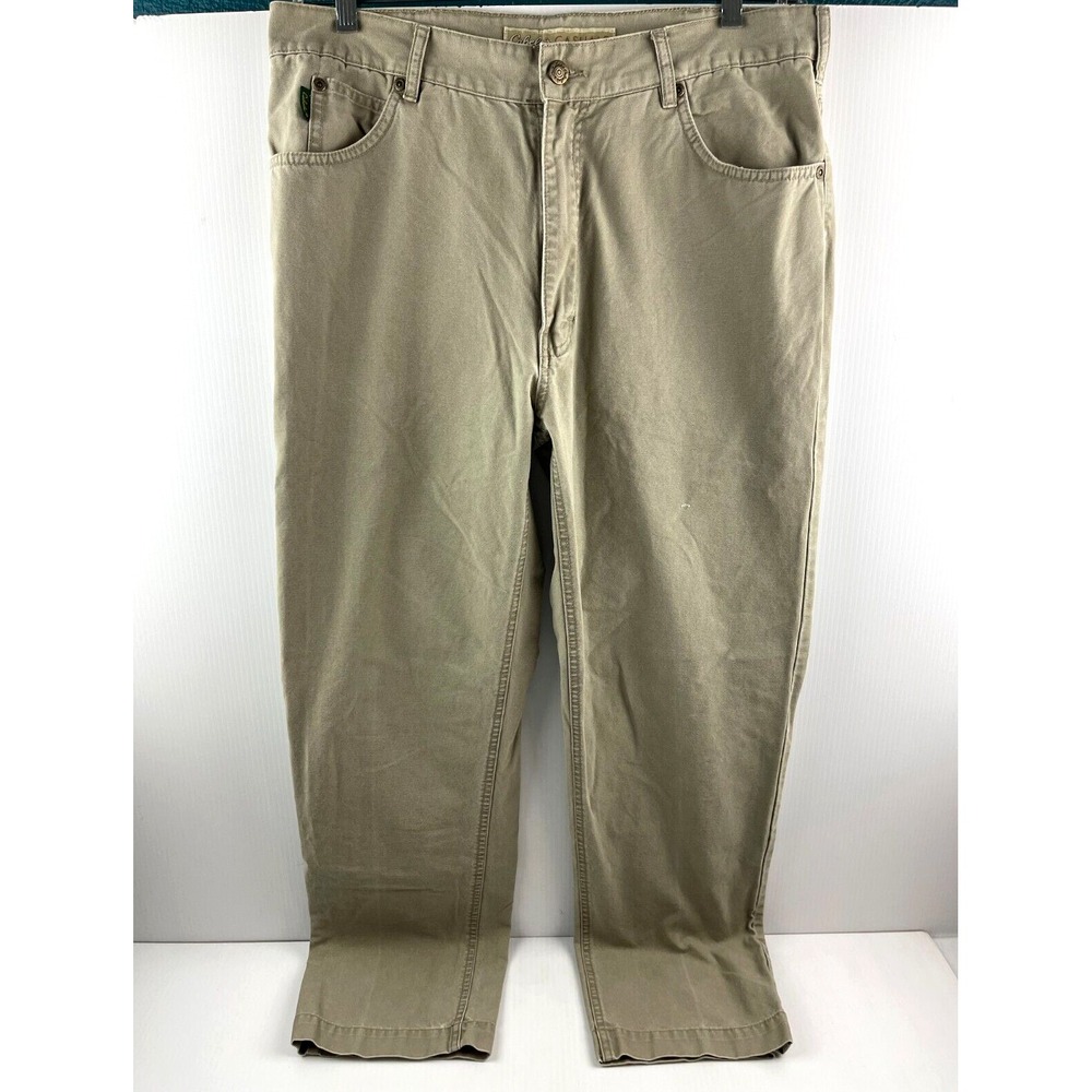 Cabelas Men's Beige Casuals Chino Outdoor Pants Size 34x30